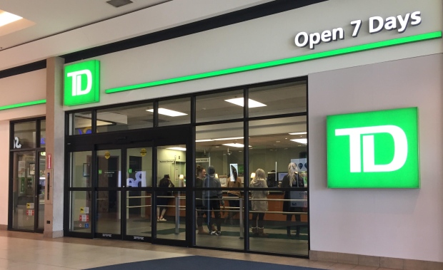 TD bank in Windsor, Ontario 