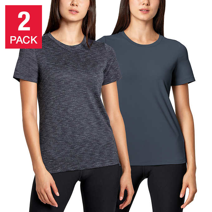Mondetta 女士运动 T 恤，2 件装 - 9.97 加元 - 各种颜色和尺码 - 免费送货