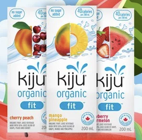 现价$1.97(原价$3.99) Kiju 有机草莓西瓜汁 4x200mL 无糖添加 每罐仅40卡