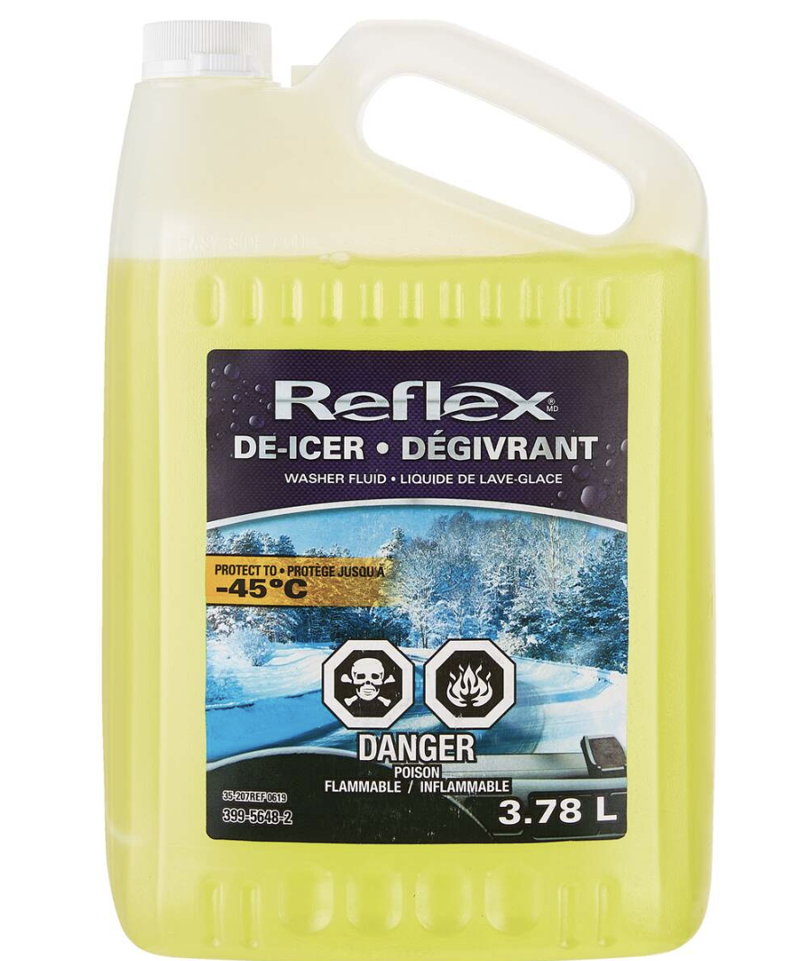 Reflex De-Icer 挡风玻璃水，4瓶装9.99元