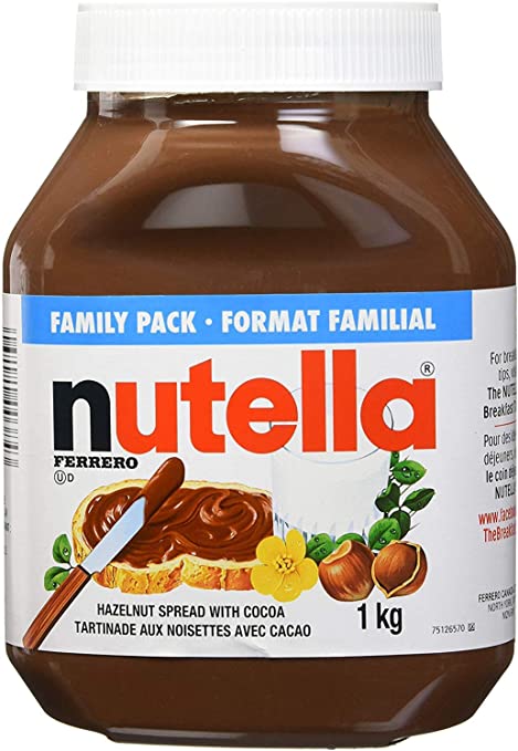 Nutella 榛子巧克力酱 1 公斤装 - 仅售$6.86