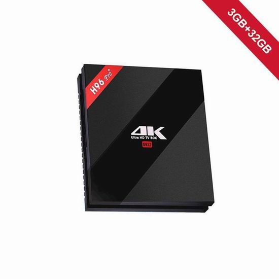 WeChip H96 Pro plus 4K超高清 双频WiFi 流媒体播放器/网络电视机顶盒（3GB/32GB）