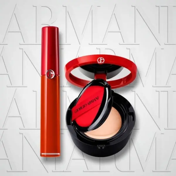 Armani Beauty 阿玛尼组合购 红气垫+红管唇釉、黑钥匙面霜套装 8.5折 权力唇膏套装$85