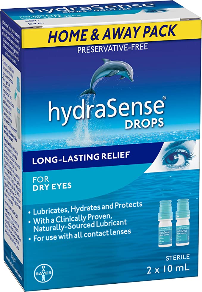 HydraSense 滴眼液双包装（2 x 10 毫升） - 13.98 加元