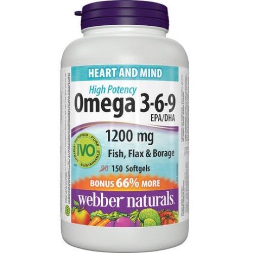 从没有过的历史新低！Webber Naturals Omega 3-6-9复合鱼油软胶囊