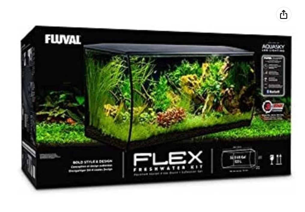 Fluval Mega Flex 32.5 加仑（123 升）水族箱 $288.26