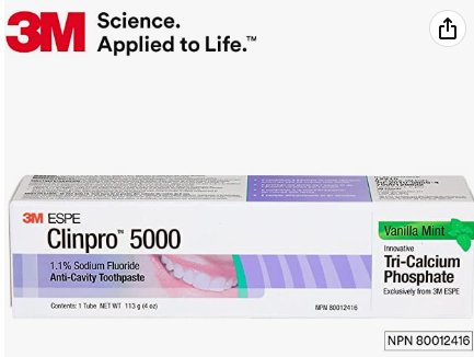 3M Clinpro 5000 防蛀牙膏 10.98 加元或 10.48 加元