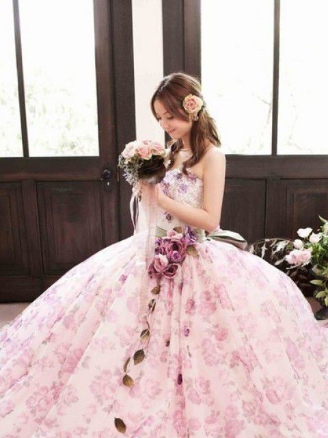 Angelababy婚纱照曝光 盘点中日韩女星绝美婚纱造型