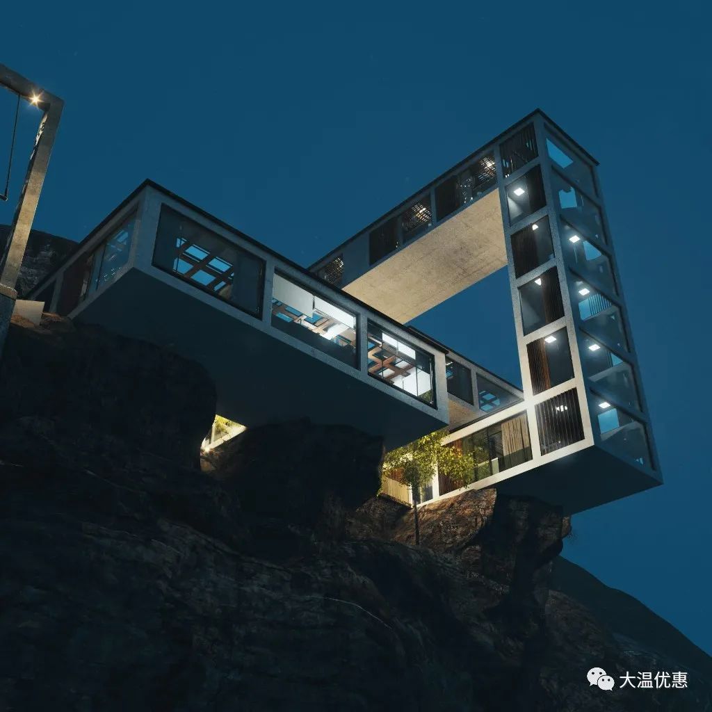 宏伟壮观的悬臂结构 — 悬崖边缘的岩壁住宅 | 建筑学院