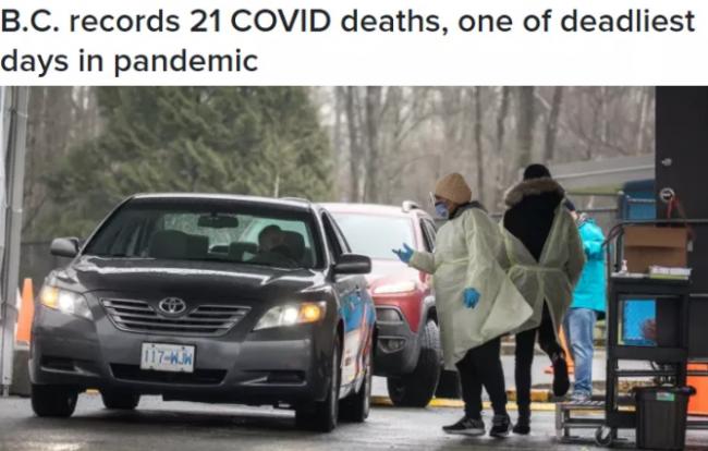 惨:卑诗单日死亡21人,惊现66例Omicron妹妹变种 惨:卑诗单日死亡21人,惊现66例Omicron妹妹变种