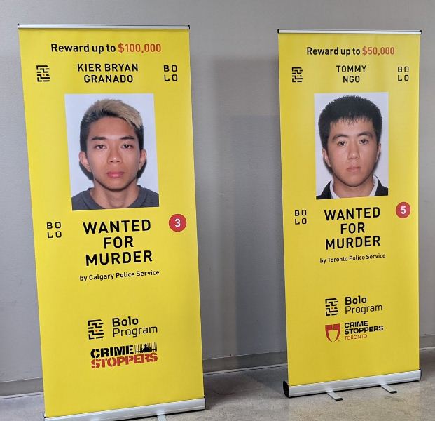 两名华裔通缉犯疑躲藏多伦多 警方悬赏15万缉拿