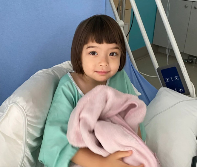 Four-year-old Minh Nguyen at a hospital in Montreal.
