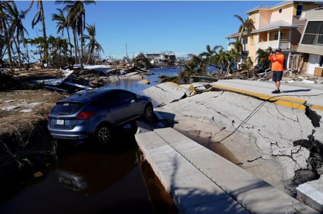 飓风伊恩已导致近百人死亡 佛州灾情严重