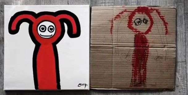 爸爸“抄袭”4岁女儿涂鸦卖爆,最贵卖了6666元