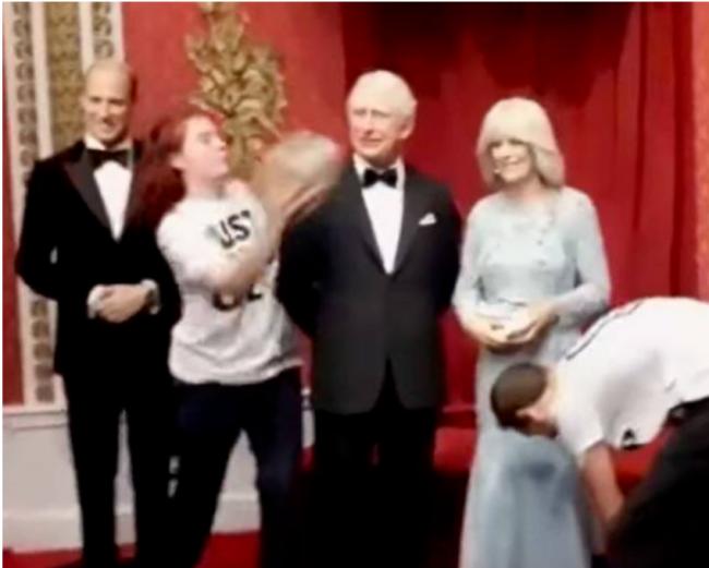 “环保人士”又袭莫奈1.1亿画作、英王蜡像 “环保人士”又袭莫奈1.1亿画作、英王蜡像