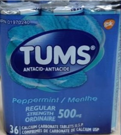 TUMS抗胃酸咀嚼钙片召回!产品掺杂杂质 TUMS抗胃酸咀嚼钙片召回!产品掺杂杂质