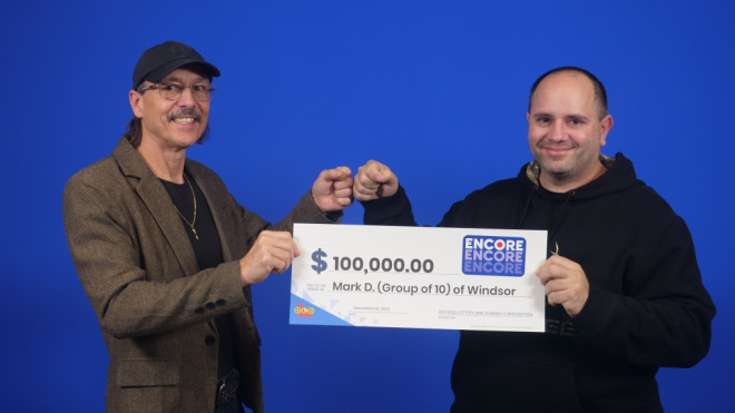 A group of 10 Essex County coworkers won $100,000 playing Lotto Max. (Courtesy OLG)