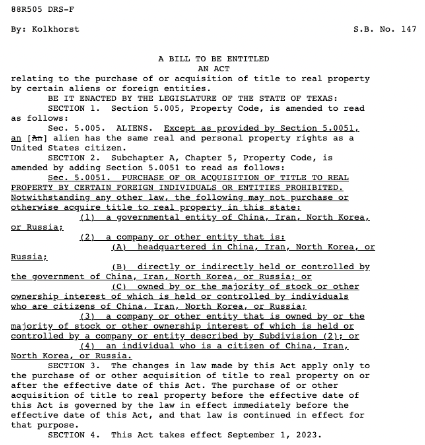 美国第二大州拟立法：禁中国人买房！绿卡都不行