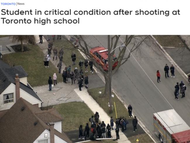 突发!加拿大学校爆枪击 全校封锁疏散 枪手在逃 突发!加拿大学校爆枪击 全校封锁疏散 枪手在逃