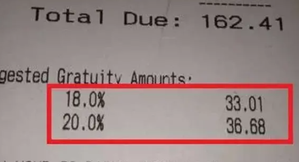 华人超市买东西拒付30%小费,招来怒视! 华人超市买东西拒付30%小费,招来怒视!