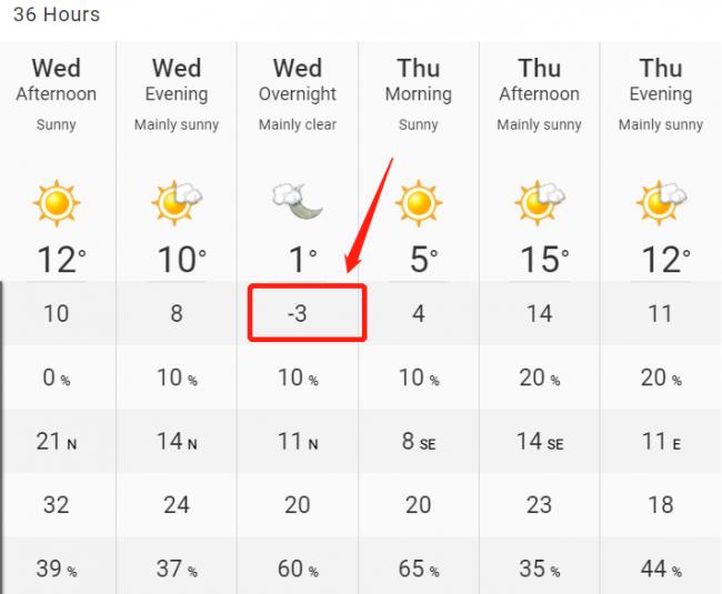 气温暴跌至-3&deg;C！多伦多急发霜冻警报