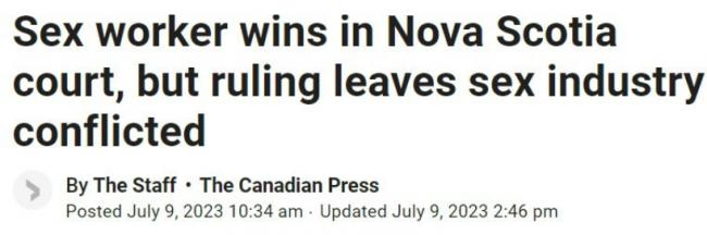 加拿大首例:判嫖客必须付钱 7个小时2100元 加拿大首例:判嫖客必须付钱 7个小时2100元