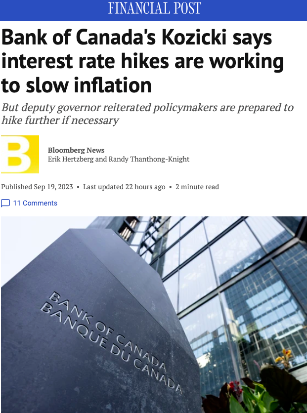 加拿大明年恐爆“通货紧缩” 比通胀更可怕 加拿大明年恐爆“通货紧缩” 比通胀更可怕