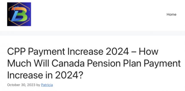 加人养老金明年涨这个数 但每月CPP供款也增加 加人养老金明年涨这个数 但每月CPP供款也增加
