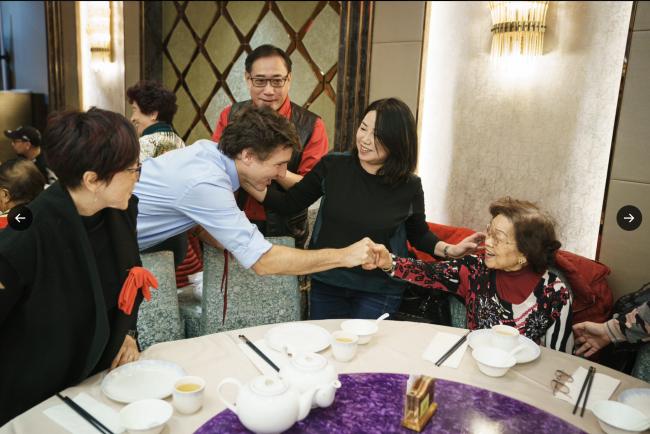 特鲁多向加拿大华裔居民恭贺新春 特鲁多向加拿大华裔居民恭贺新春