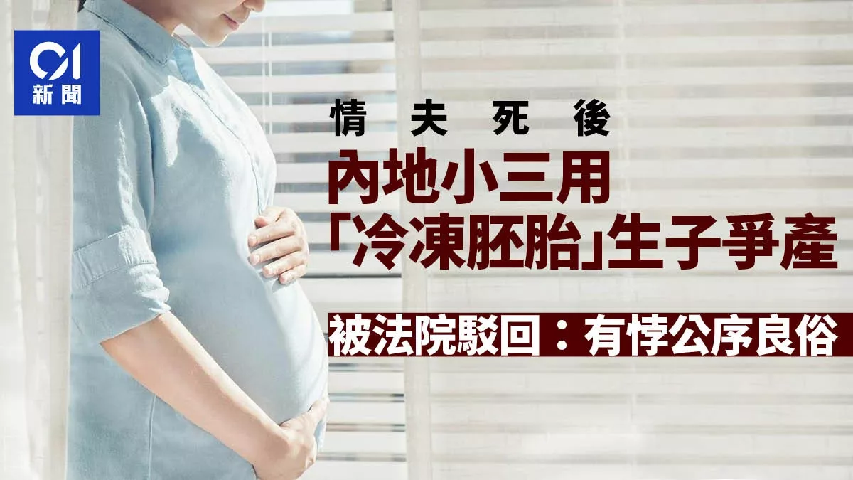 情夫死后 小三用"冷冻胚胎"争遗产 法院驳回:有悖公序良俗
