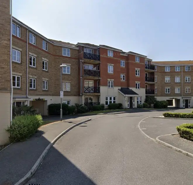 女死者所居住的屋苑。 网图 女死者所居住的屋苑。 网图