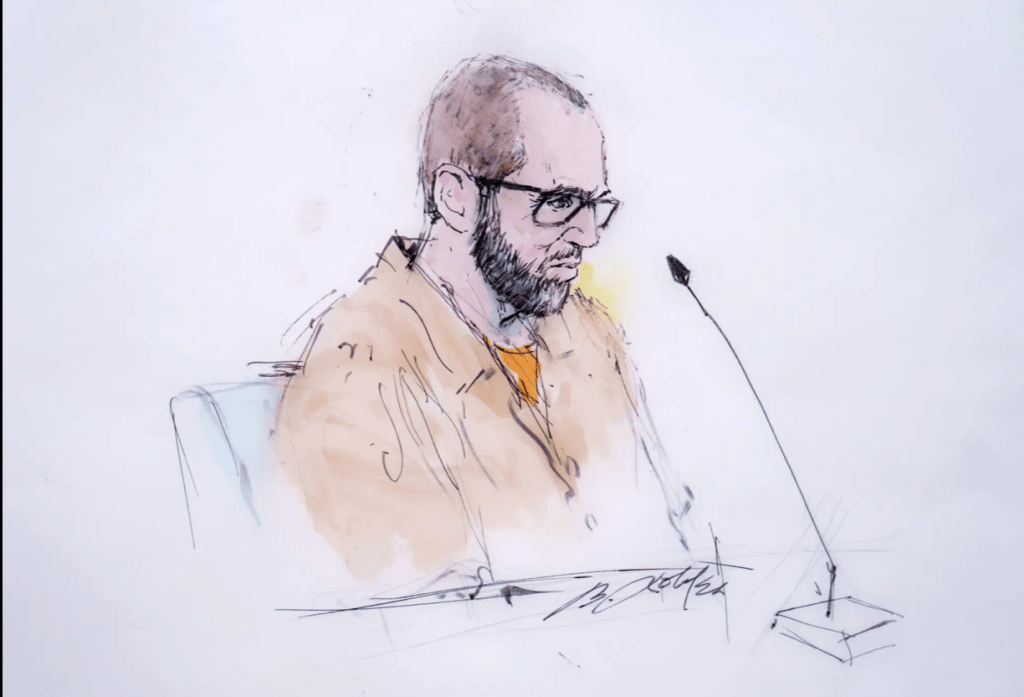 斯米尔诺夫在法院作供。美联社