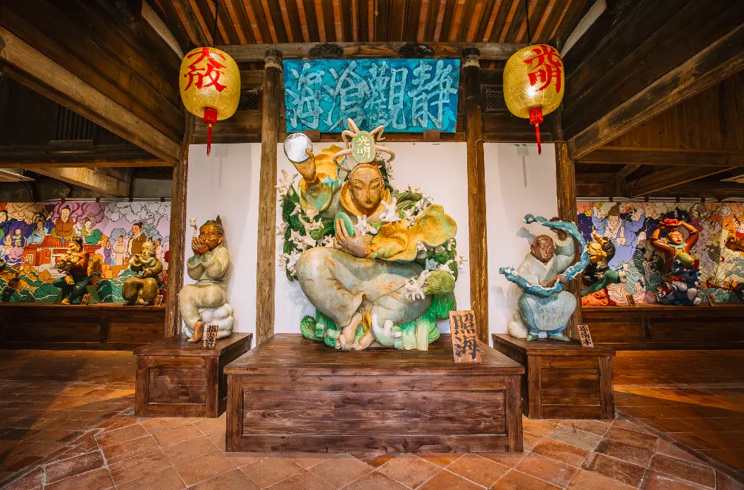 文那转型新作&ldquo;藏海厝&rdquo;，21尊雕塑结合壁画长卷