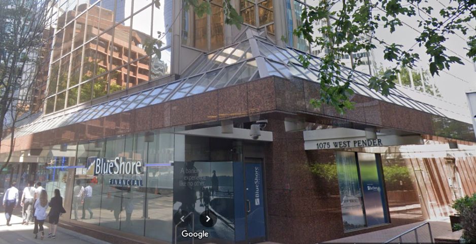 位于温哥华西潘德街1075号的美国领事馆。 (谷歌地图截图)