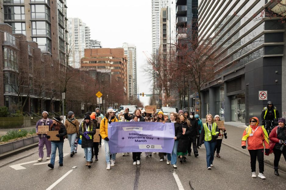 国际妇女节游行温哥华