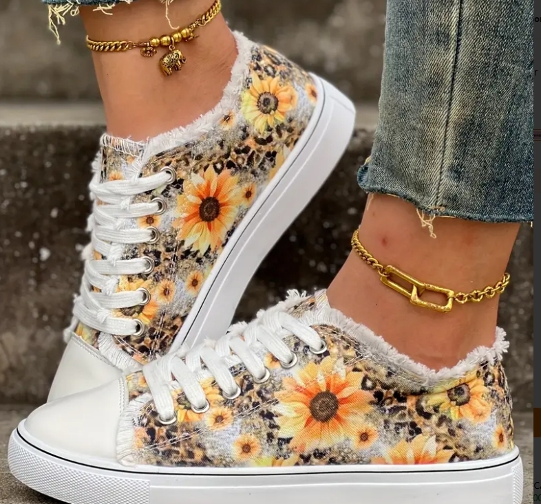 印花休闲鞋$22.65