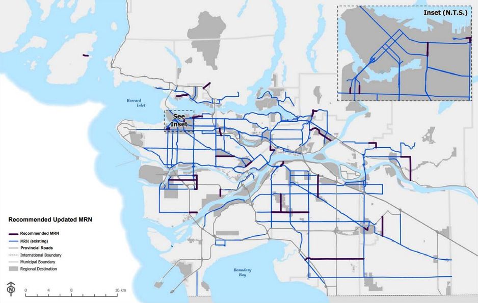 TransLink主要道路网络
