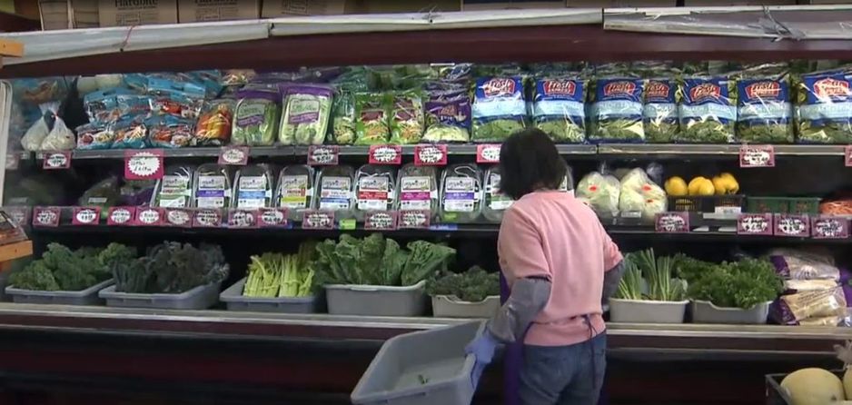 2023年6月17日温哥华一家杂货店内部。 (Angela Bower, CityNews 图片)