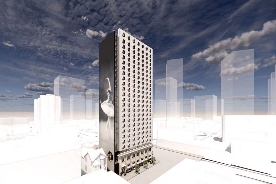 Goh Ballet 在温哥华 Main Street 提议建设25层高的学生宿舍大楼,配备新艺术学院空间,靠近未来的SkyTrain车站