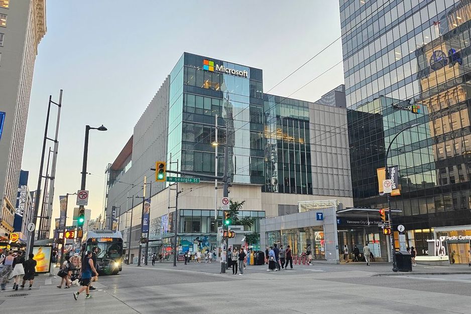 温哥华市中心的办公物业空置率现已达到自2004年以来的最高水平