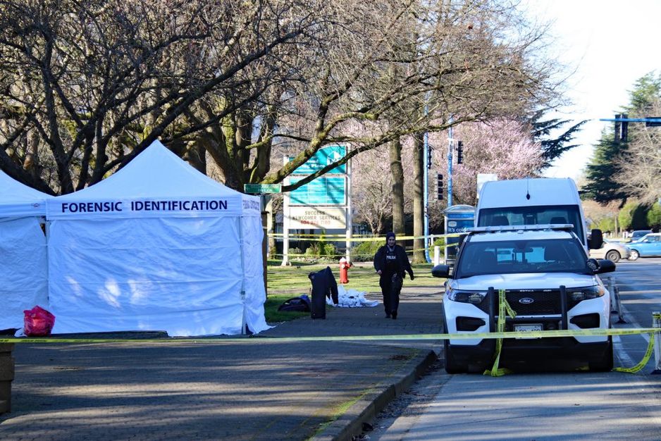 加拿大卑诗省里士满市布赖豪斯公园的警方事件,2026年3月1日。(1stDue Media 图片)