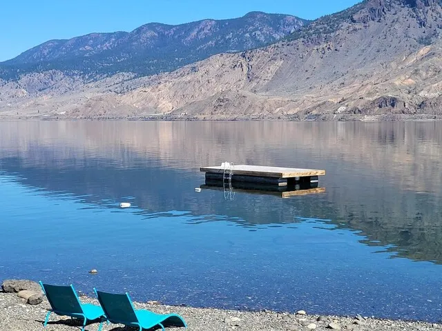 This spot on Kamloops Lake is where search crews used an underwater drone to locate the body of a swimmer who drowned on Saturday, Aug. 23.