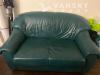 绿色皮沙发 20刀 Richmond自取