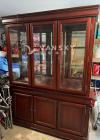 带灯实木酒柜$300