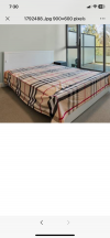 低价转让queen bed mattress sofa bed dining table