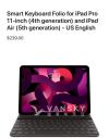 苹果iPad Smart Keyboard 键盘 11寸 $130元
