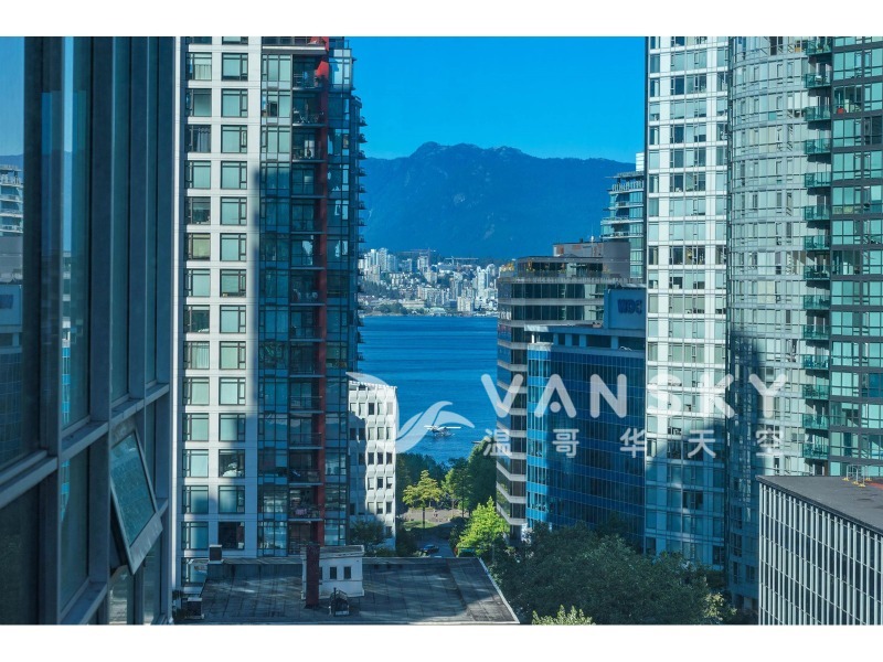 CoalHarbour黄金地段海景全新装修的全家具公寓