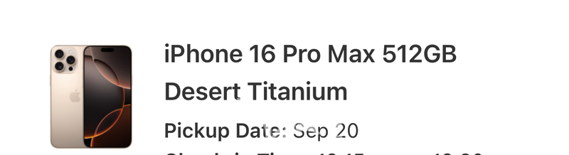 iPhone 16Pro Max 512G 沙漠金