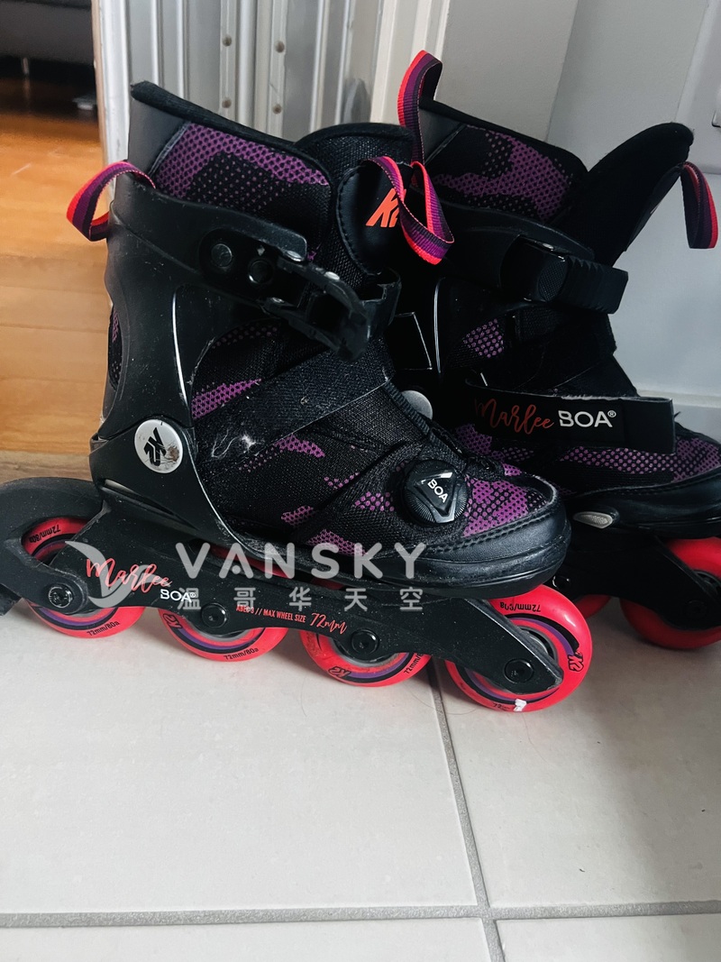 女童用的旱冰鞋95新