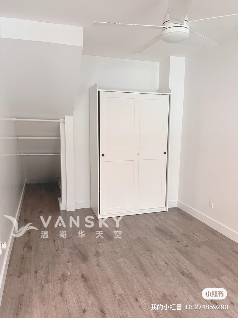 温哥华东区33街夹Inverness楼上三房一厅两卫出租